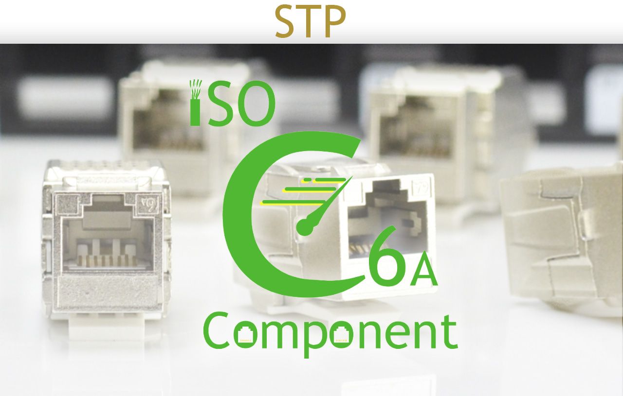 STP - ISO C6A Component | HCI - Keystone Jack and Patch Panel 
